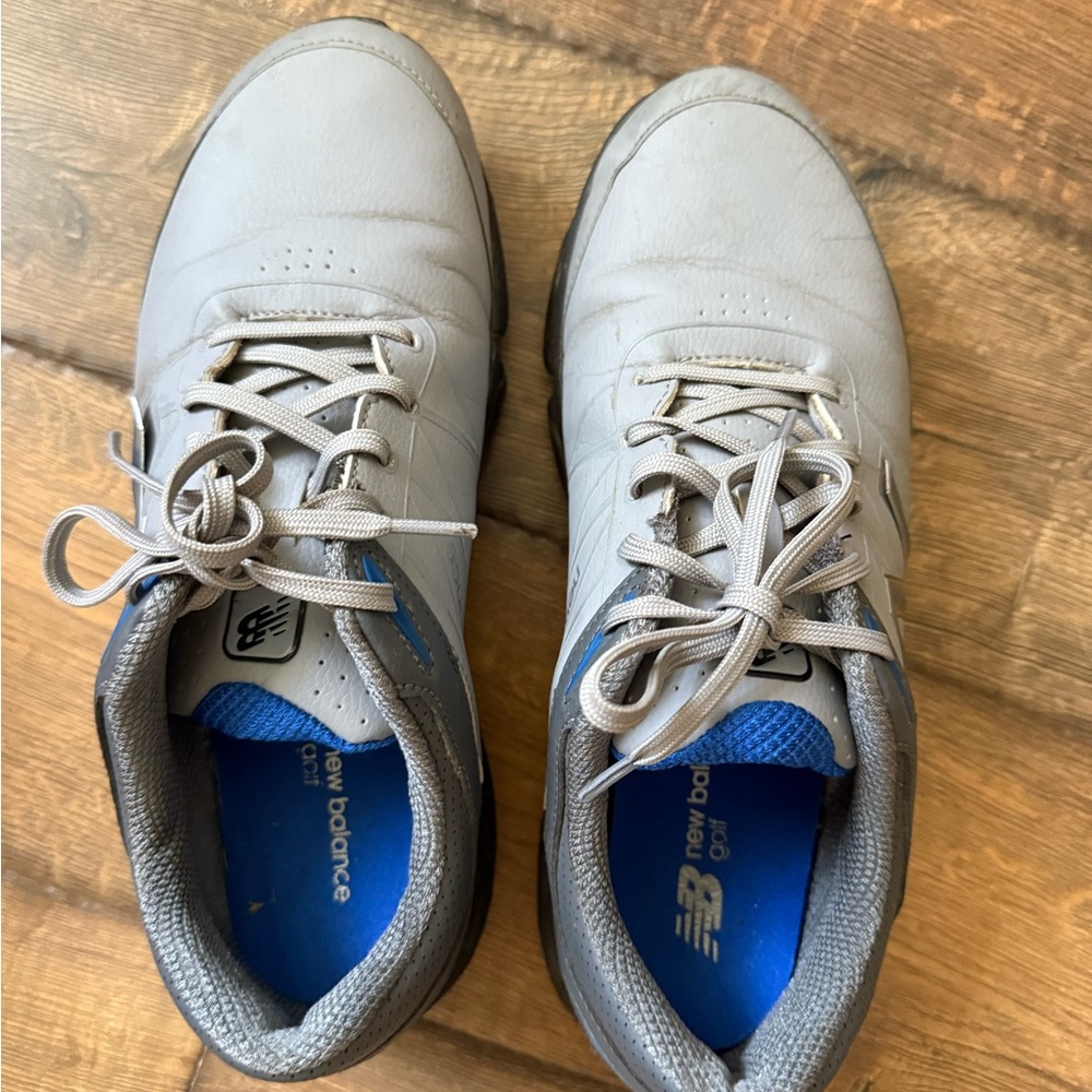 New Balance Men's Gray and Blue golf Shoes